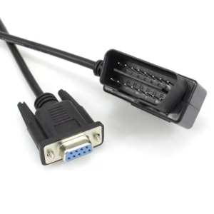 Right Angle OBD2 male to D-SUB9 female extension Cable