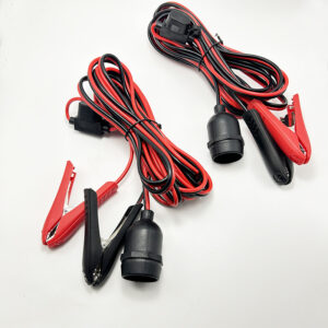 Alligator Clips to light Sockets Adapter Cable