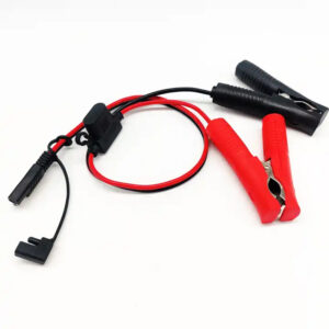 SAE Connector to Alligator Clip Battery extension cable